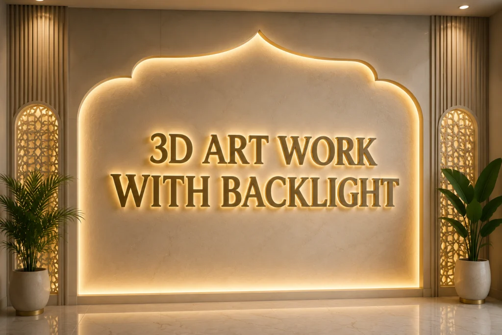 3D Art Work with Backlight
